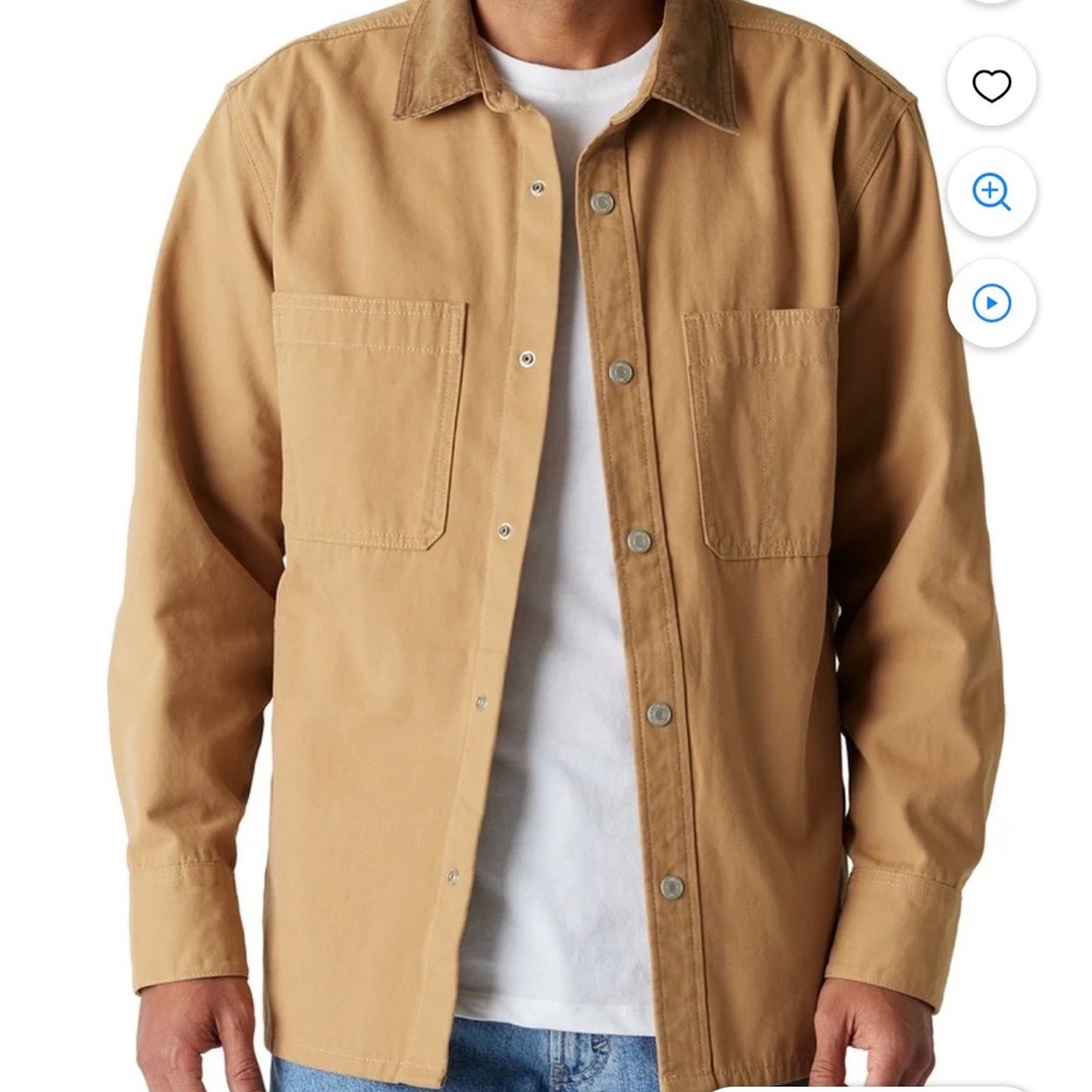 Levi Strauss Signature Men's Utility Corduroy Collar Shirt Jacket